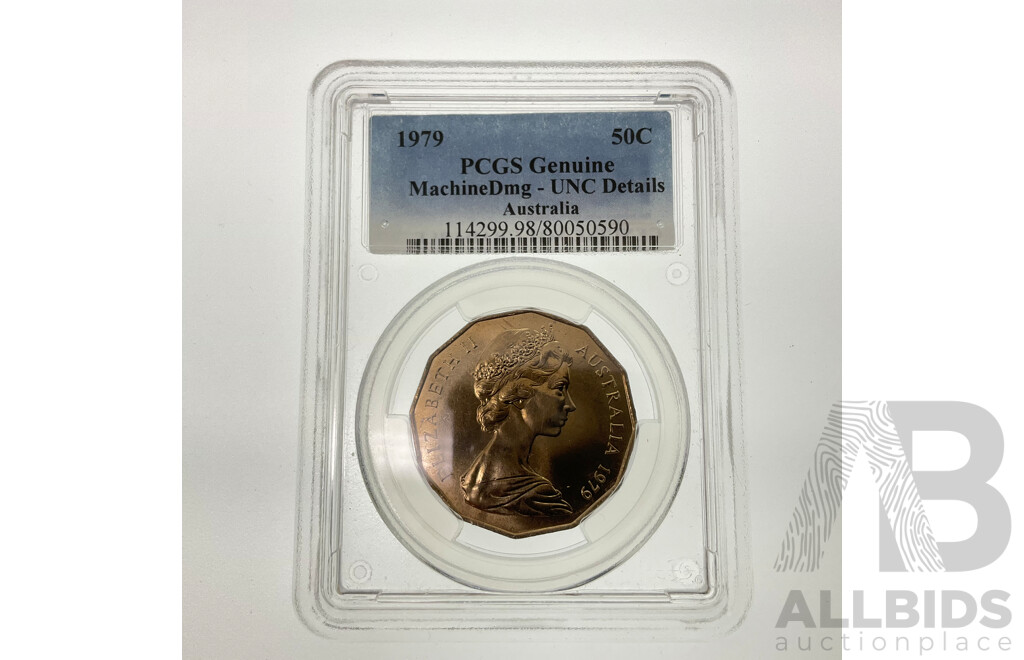 Australian 1979 RAM 50c Coin. PCGS Graded UNC.
