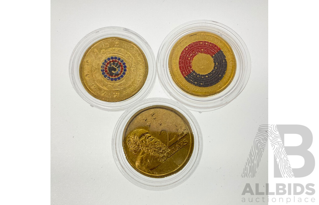 Three Australian Indigenous Related UNC Coins.