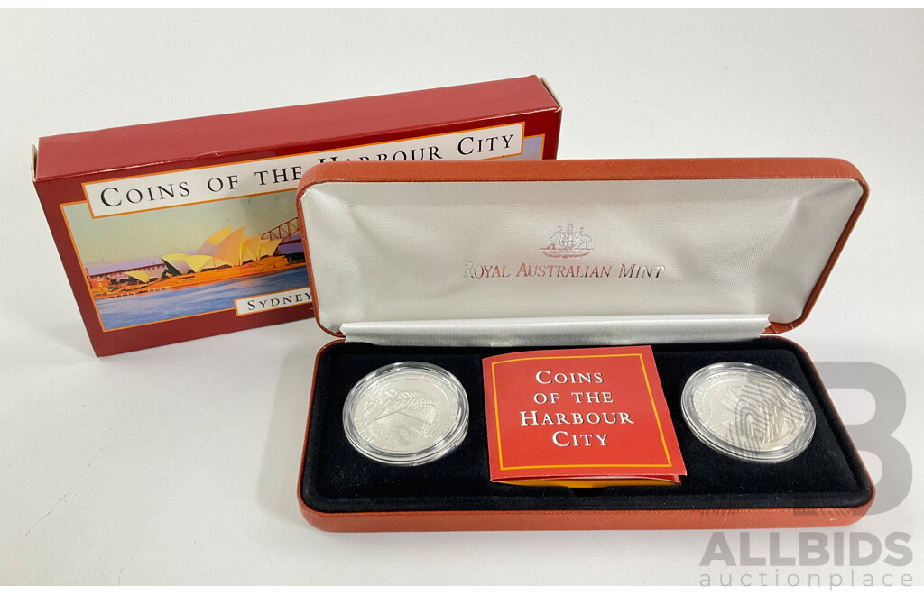 Australian RAM 1997 , $10 Coins of the Harbour City. 40 Grams Fine Silver