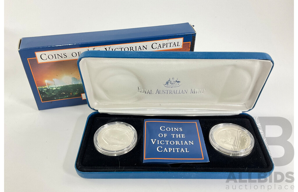 Australian RAM 1998, $10 Coins of the Victorian Capital, 40 Grams Fine Silver