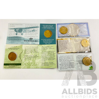 Four Australian Assorted $1 Commemorative Coins.
