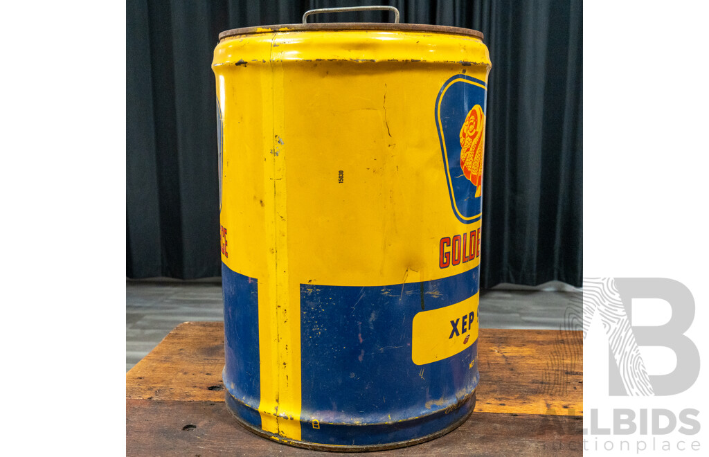 Vintage Golden Fleece XEP 90 Gear Five Gallon Drum