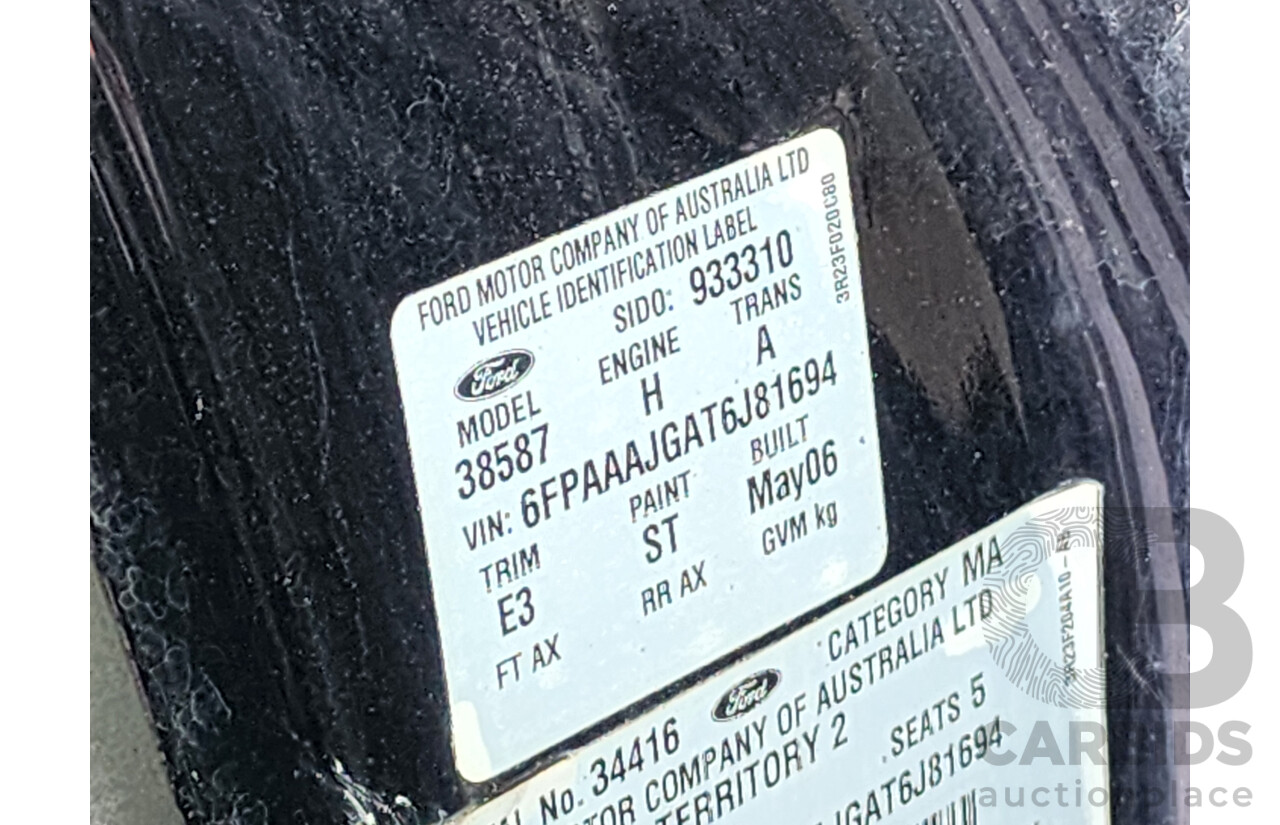5/2006 Ford Territory GHIA (4x4) SY 4d Wagon Black 4.0L