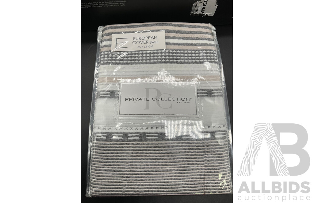 VS Straight & Curl Hair Styler and Europian Pillow Case - Lot of 2