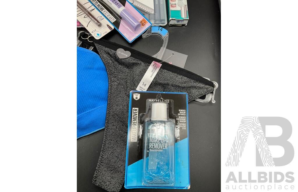 Assorted Cosmetics Including L'OREAL, RIMMEL, MAYBELLINE and Assorted Office Supplies