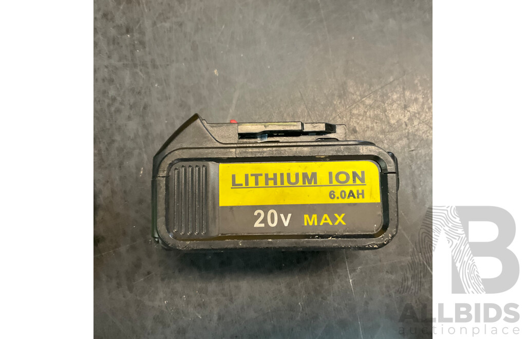 DEWALT DCR019-XE Compact Radio & DCE530 Heat Gun & Clipboard & Charger, 2x Batteries  ( 1x Original, 1x Compatible Battery )