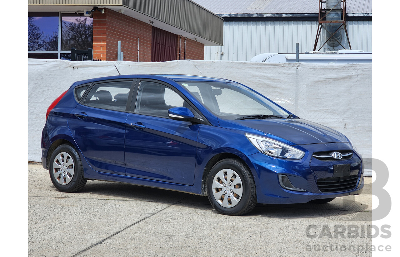 3/2017 Hyundai Accent Active RB4 MY17 5d Hatchback Blue 1.4L