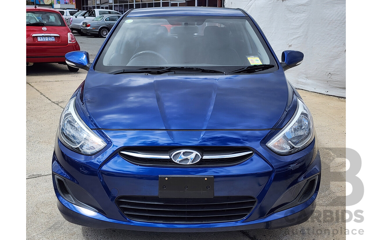 3/2017 Hyundai Accent Active RB4 MY17 5d Hatchback Blue 1.4L