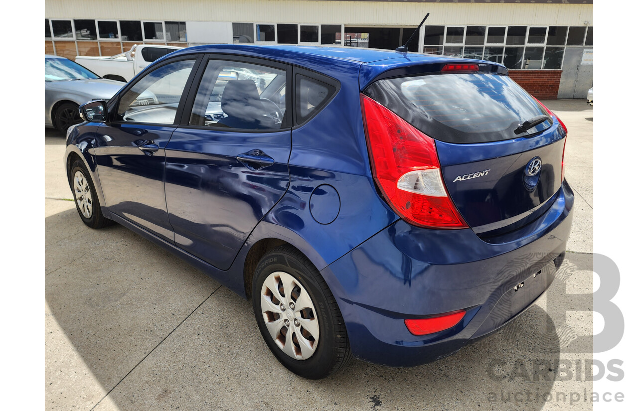 3/2017 Hyundai Accent Active RB4 MY17 5d Hatchback Blue 1.4L