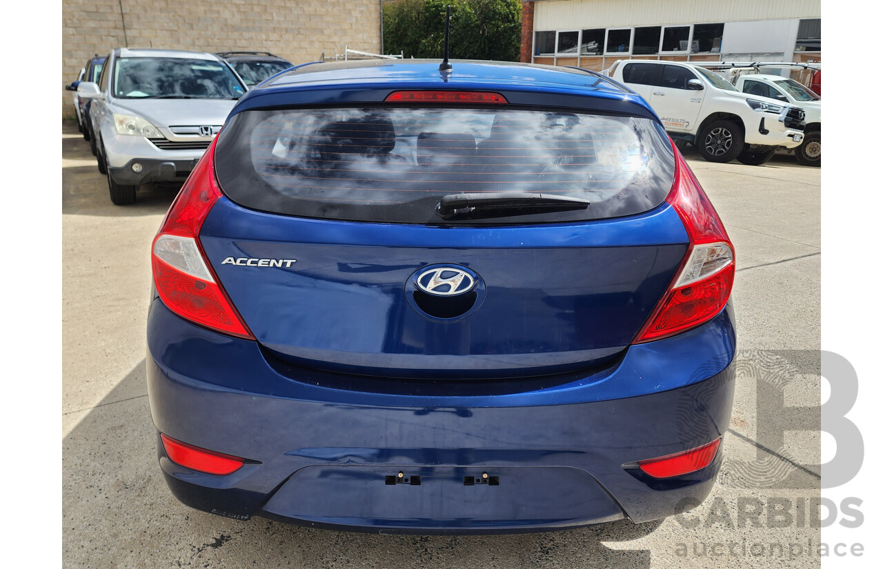 3/2017 Hyundai Accent Active RB4 MY17 5d Hatchback Blue 1.4L