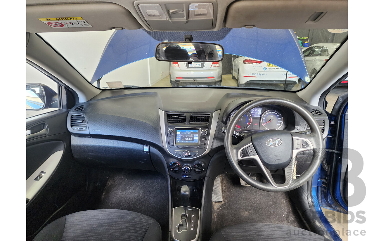 3/2017 Hyundai Accent Active RB4 MY17 5d Hatchback Blue 1.4L