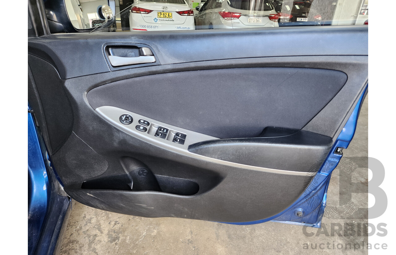 3/2017 Hyundai Accent Active RB4 MY17 5d Hatchback Blue 1.4L