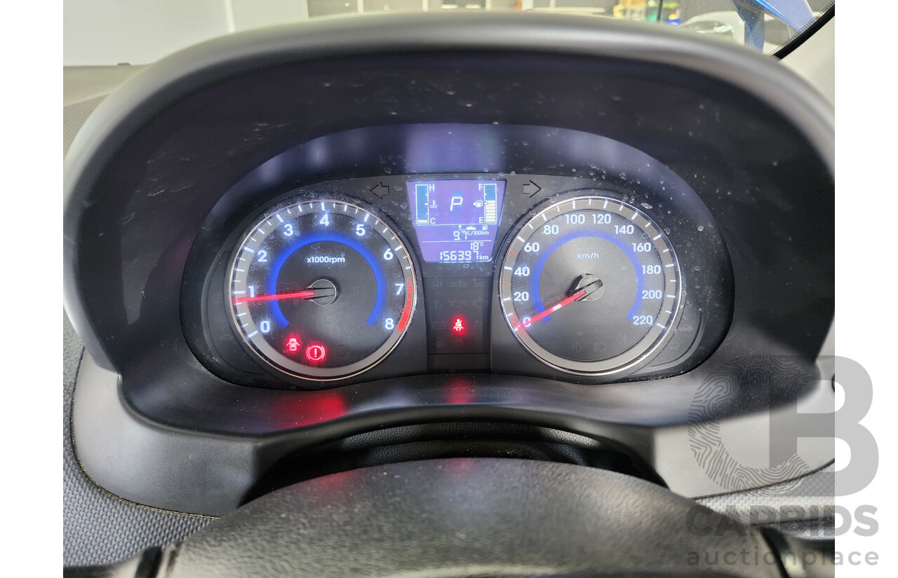 3/2017 Hyundai Accent Active RB4 MY17 5d Hatchback Blue 1.4L