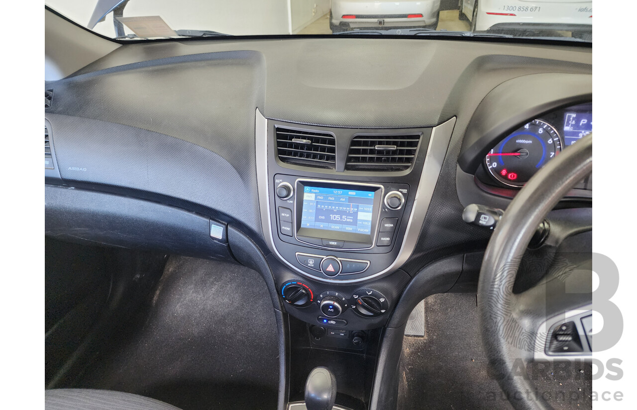 3/2017 Hyundai Accent Active RB4 MY17 5d Hatchback Blue 1.4L