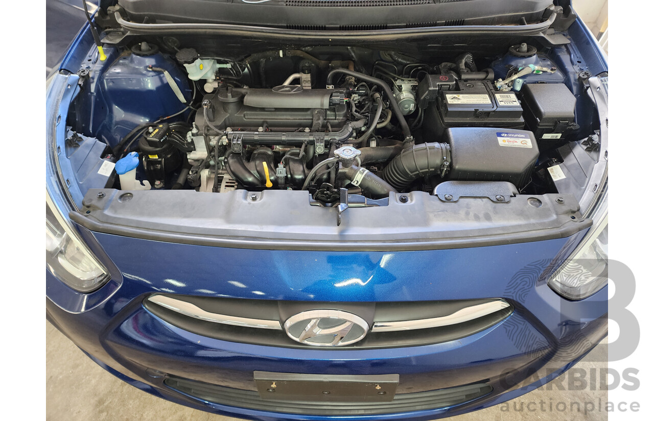 3/2017 Hyundai Accent Active RB4 MY17 5d Hatchback Blue 1.4L