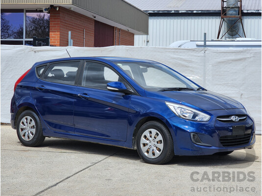 3/2017 Hyundai Accent Active RB4 MY17 5d Hatchback Blue 1.4L