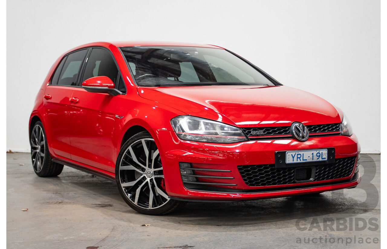 3/2014 Volkswagen Golf GTi AU MY14 5d Hatchback Tornado Red Turbo 2.0L
