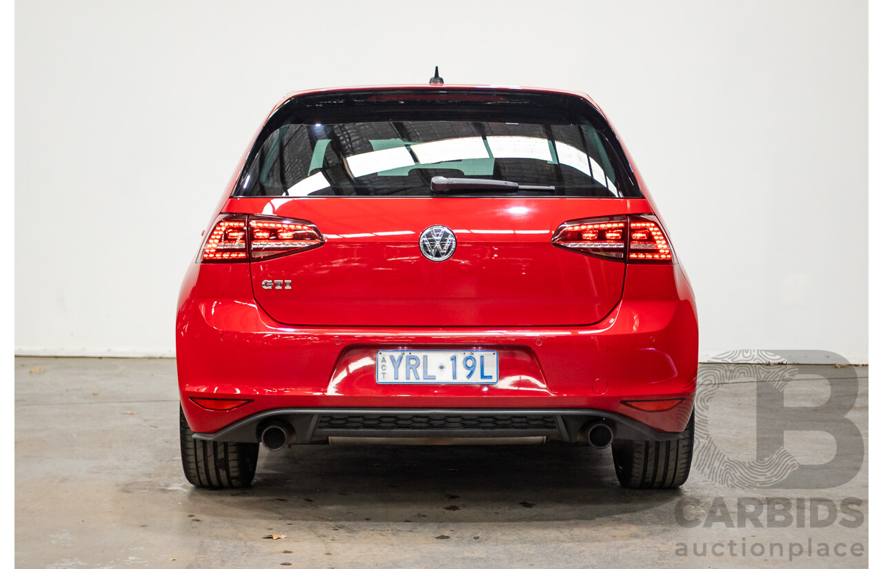 3/2014 Volkswagen Golf GTi AU MY14 5d Hatchback Tornado Red Turbo 2.0L