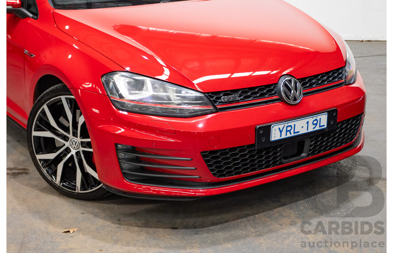 3/2014 Volkswagen Golf GTi AU MY14 5d Hatchback Tornado Red Turbo 2.0L