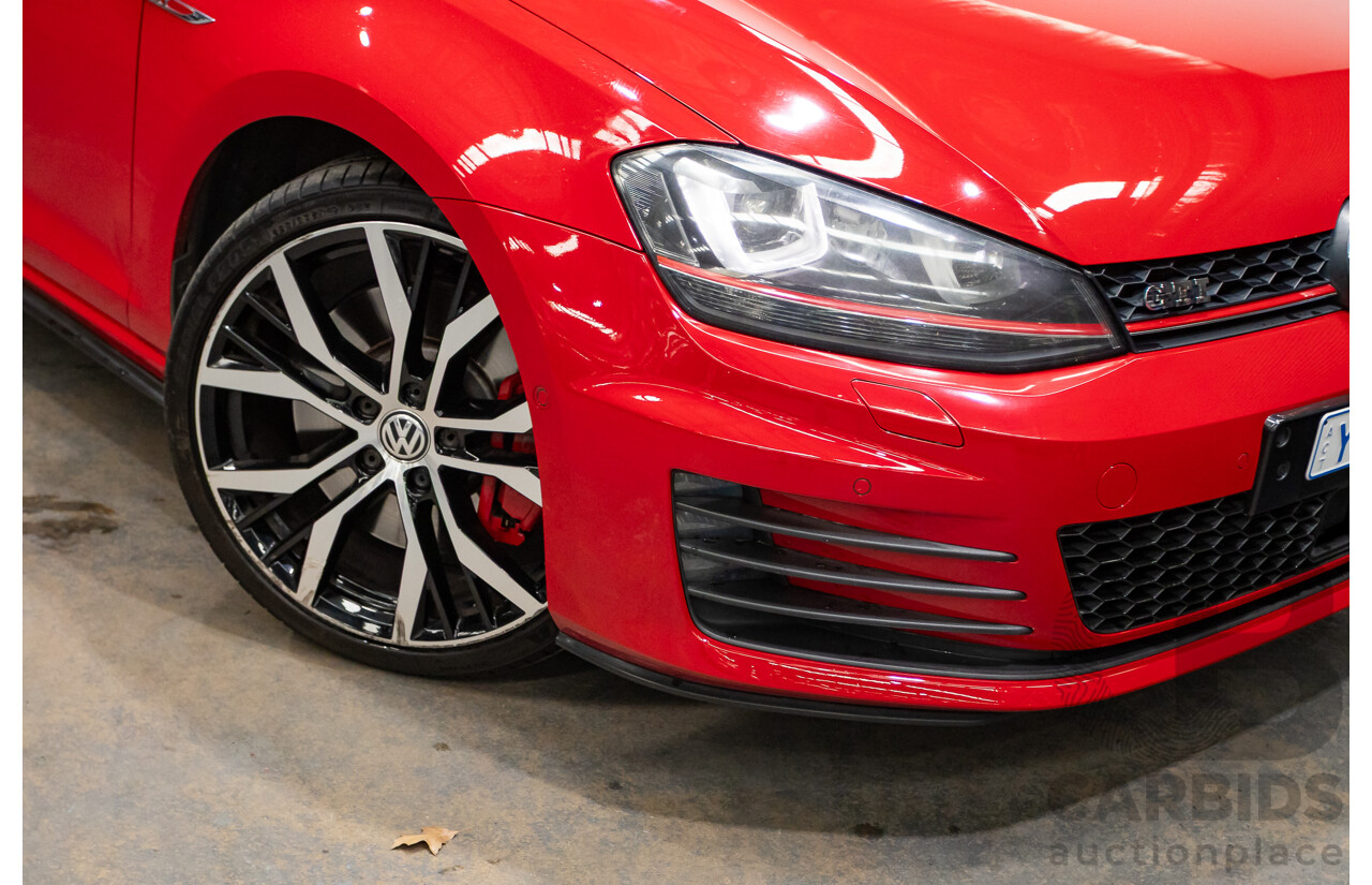 3/2014 Volkswagen Golf GTi AU MY14 5d Hatchback Tornado Red Turbo 2.0L