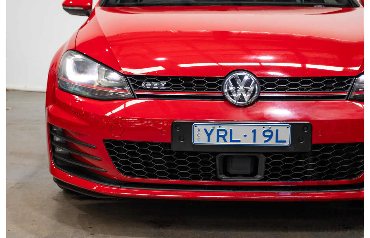 3/2014 Volkswagen Golf GTi AU MY14 5d Hatchback Tornado Red Turbo 2.0L