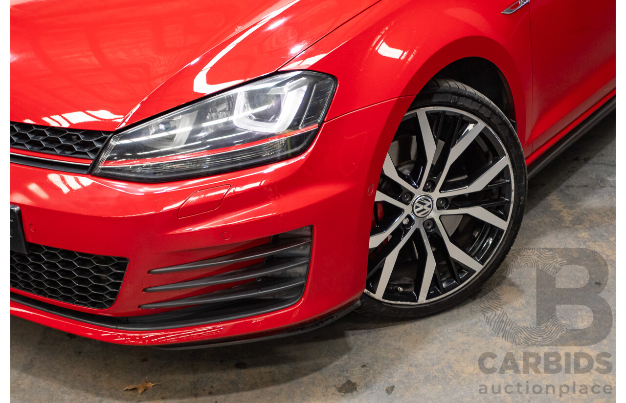 3/2014 Volkswagen Golf GTi AU MY14 5d Hatchback Tornado Red Turbo 2.0L