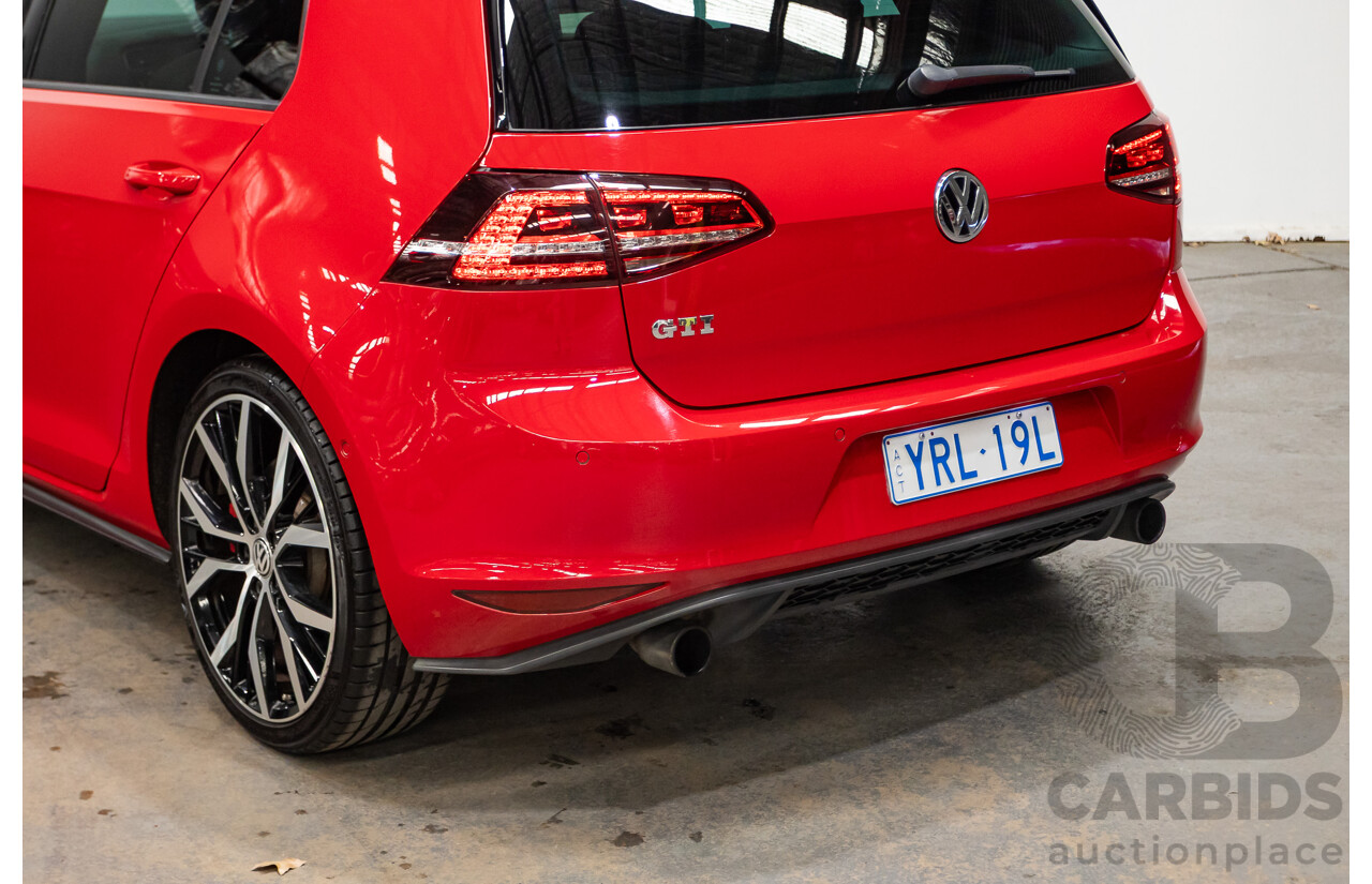 3/2014 Volkswagen Golf GTi AU MY14 5d Hatchback Tornado Red Turbo 2.0L