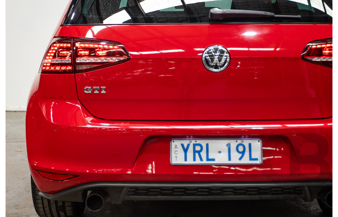 3/2014 Volkswagen Golf GTi AU MY14 5d Hatchback Tornado Red Turbo 2.0L