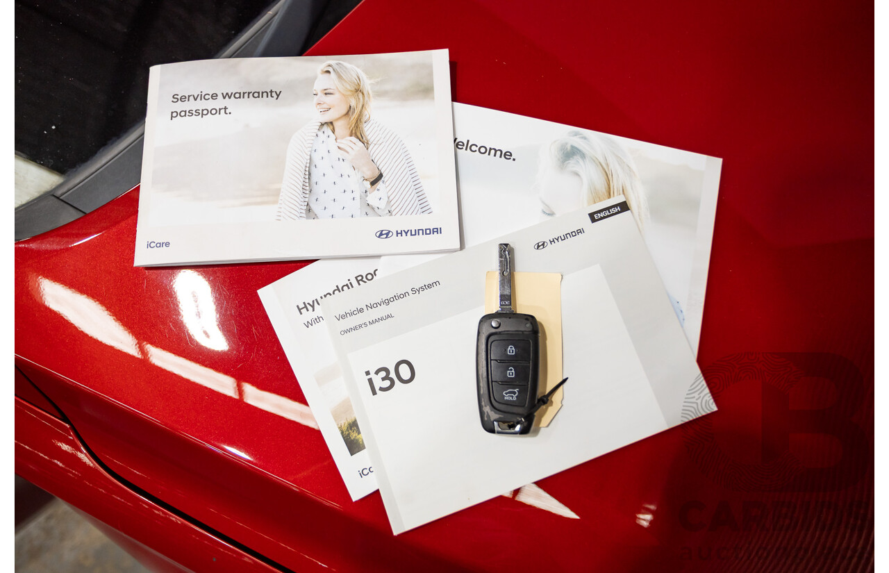 03/2018 Hyundai i30 ACTIVE (FWD) PD 4D Hatchback Fiery Red Mica 2.0L