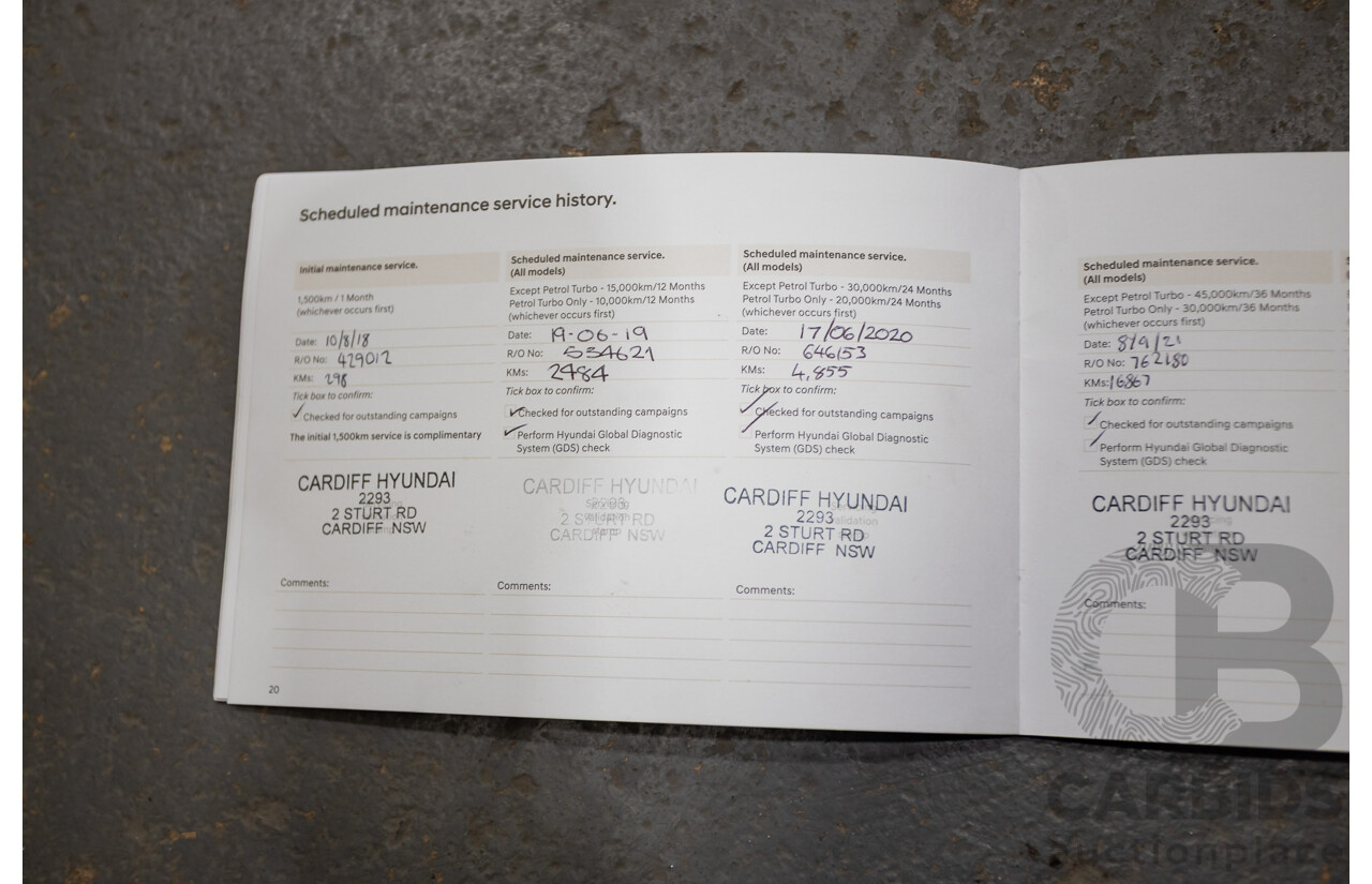 03/2018 Hyundai i30 ACTIVE (FWD) PD 4D Hatchback Fiery Red Mica 2.0L