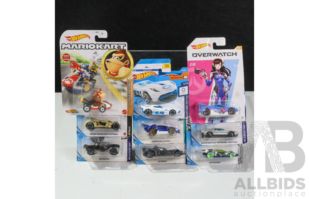 Twenty Seven Boxed Hot Wheels Vehicles Including Mario Kart, Ghost Busters, Super Chromes, Over Watch, HW City Works