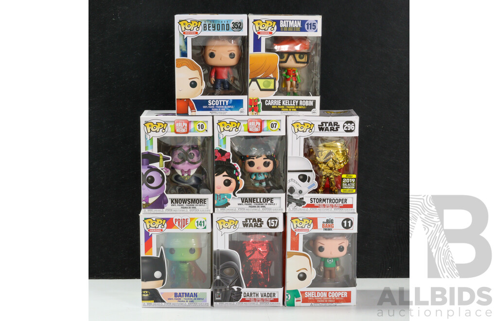 Funko Pop! Figures Including Star Wars, Star Trek, Ralph Breaks the Internet, Batman