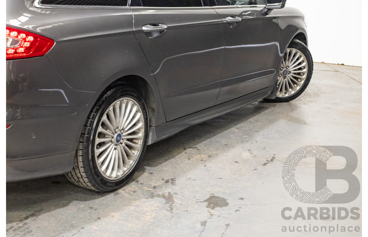 09/2016 Ford Mondeo Titanium TDCi MD 4D Wagon Magnetic Grey Turbo Diesel 2.0L