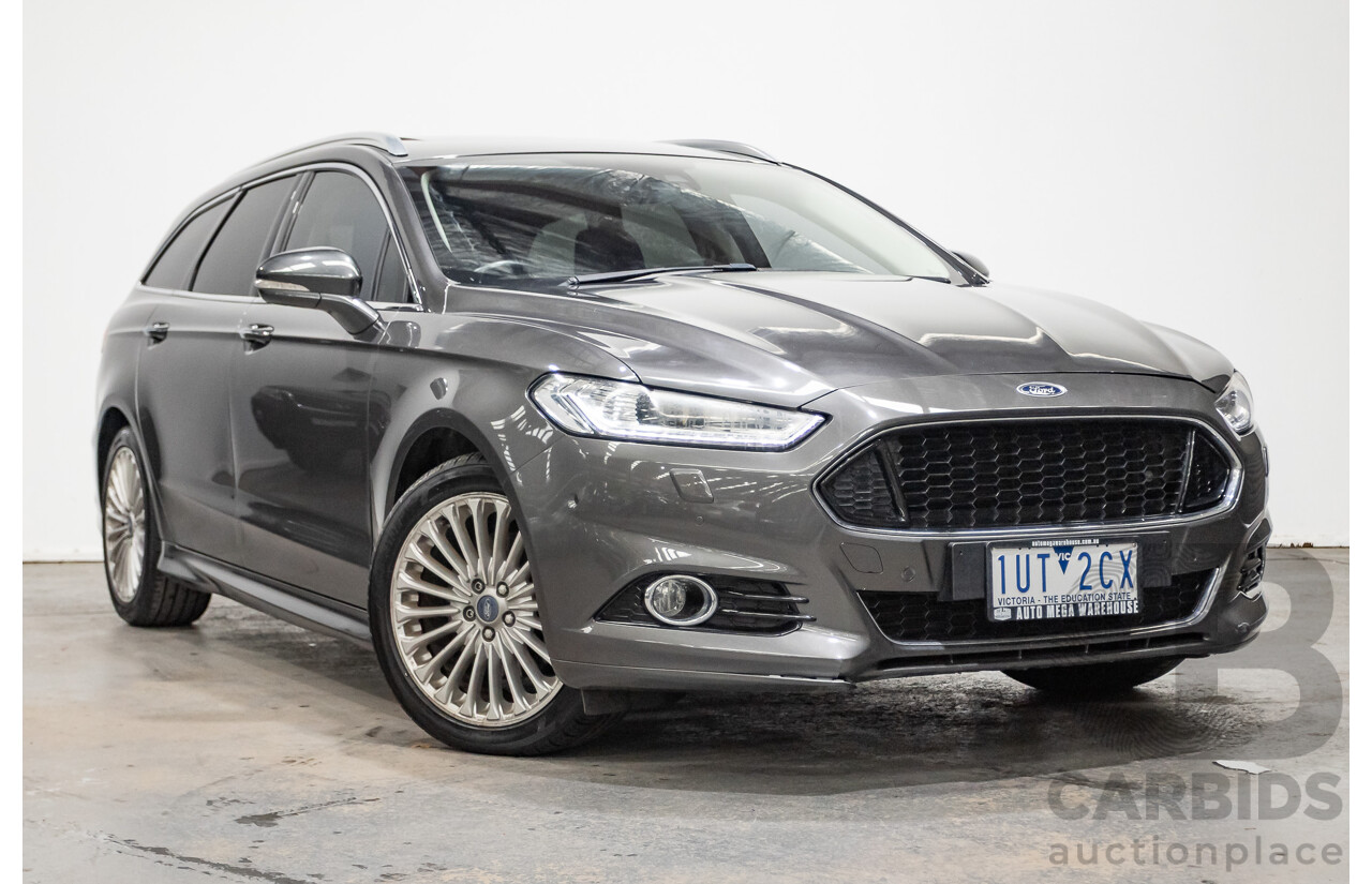 09/2016 Ford Mondeo Titanium TDCi MD 4D Wagon Magnetic Grey Turbo Diesel 2.0L