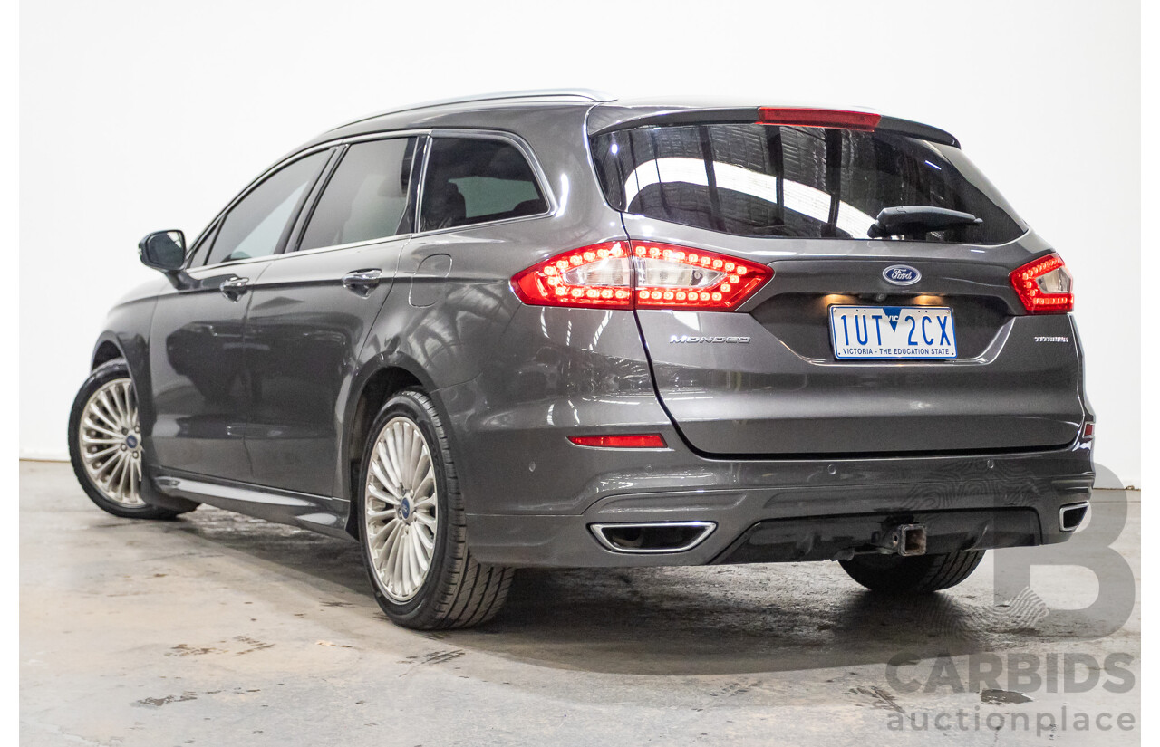 09/2016 Ford Mondeo Titanium TDCi MD 4D Wagon Magnetic Grey Turbo Diesel 2.0L