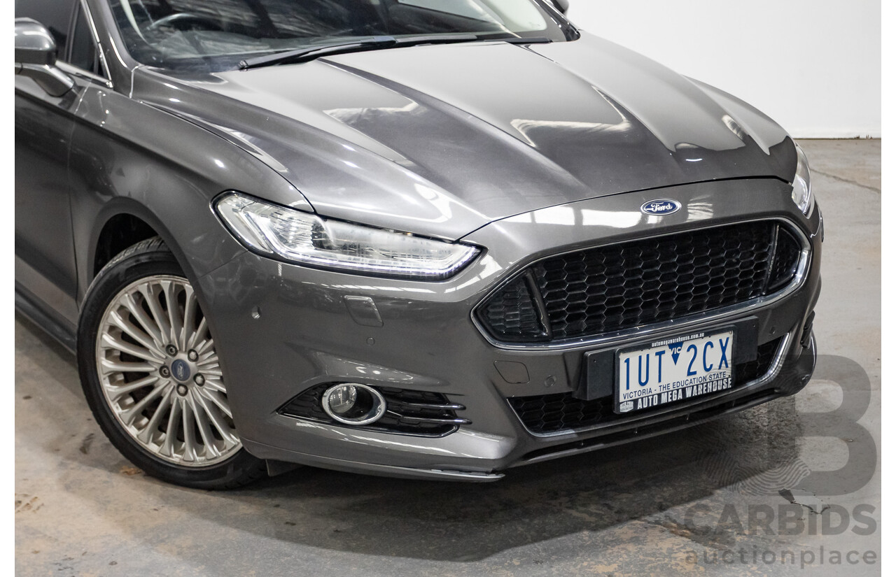 09/2016 Ford Mondeo Titanium TDCi MD 4D Wagon Magnetic Grey Turbo Diesel 2.0L