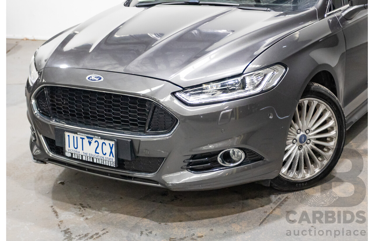 09/2016 Ford Mondeo Titanium TDCi MD 4D Wagon Magnetic Grey Turbo Diesel 2.0L