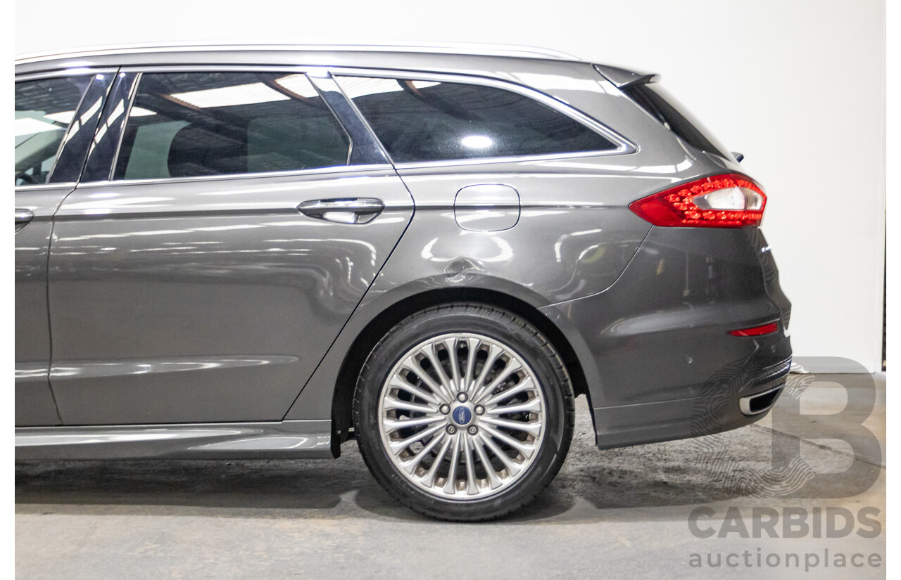 09/2016 Ford Mondeo Titanium TDCi MD 4D Wagon Magnetic Grey Turbo Diesel 2.0L