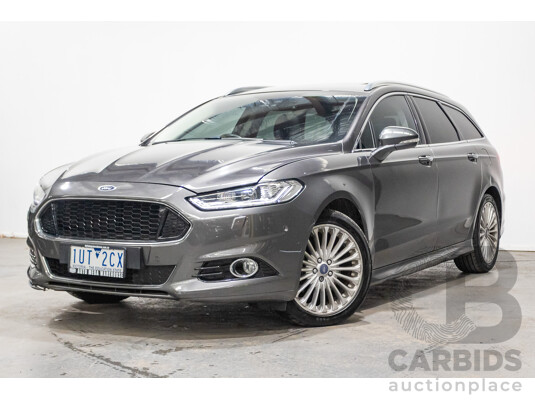 09/2016 Ford Mondeo Titanium TDCi MD 4D Wagon Magnetic Grey Turbo Diesel 2.0L