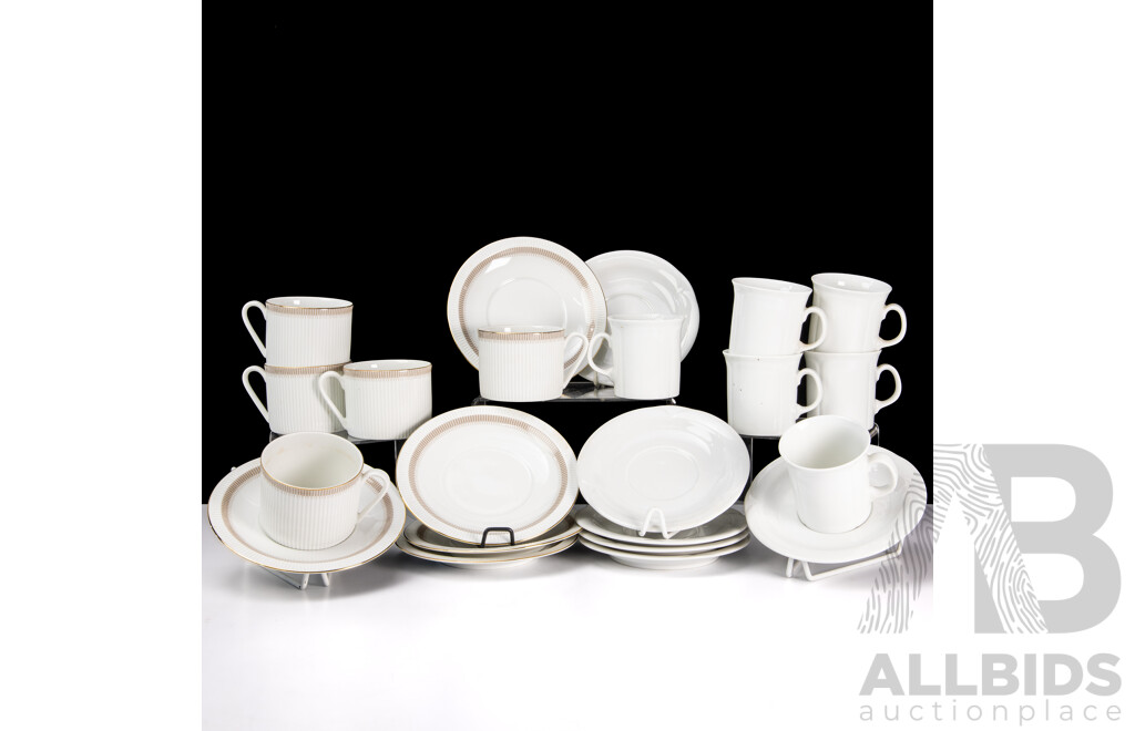 Collection German Azberg Porcelain Comprising Six Duos & Five Duos