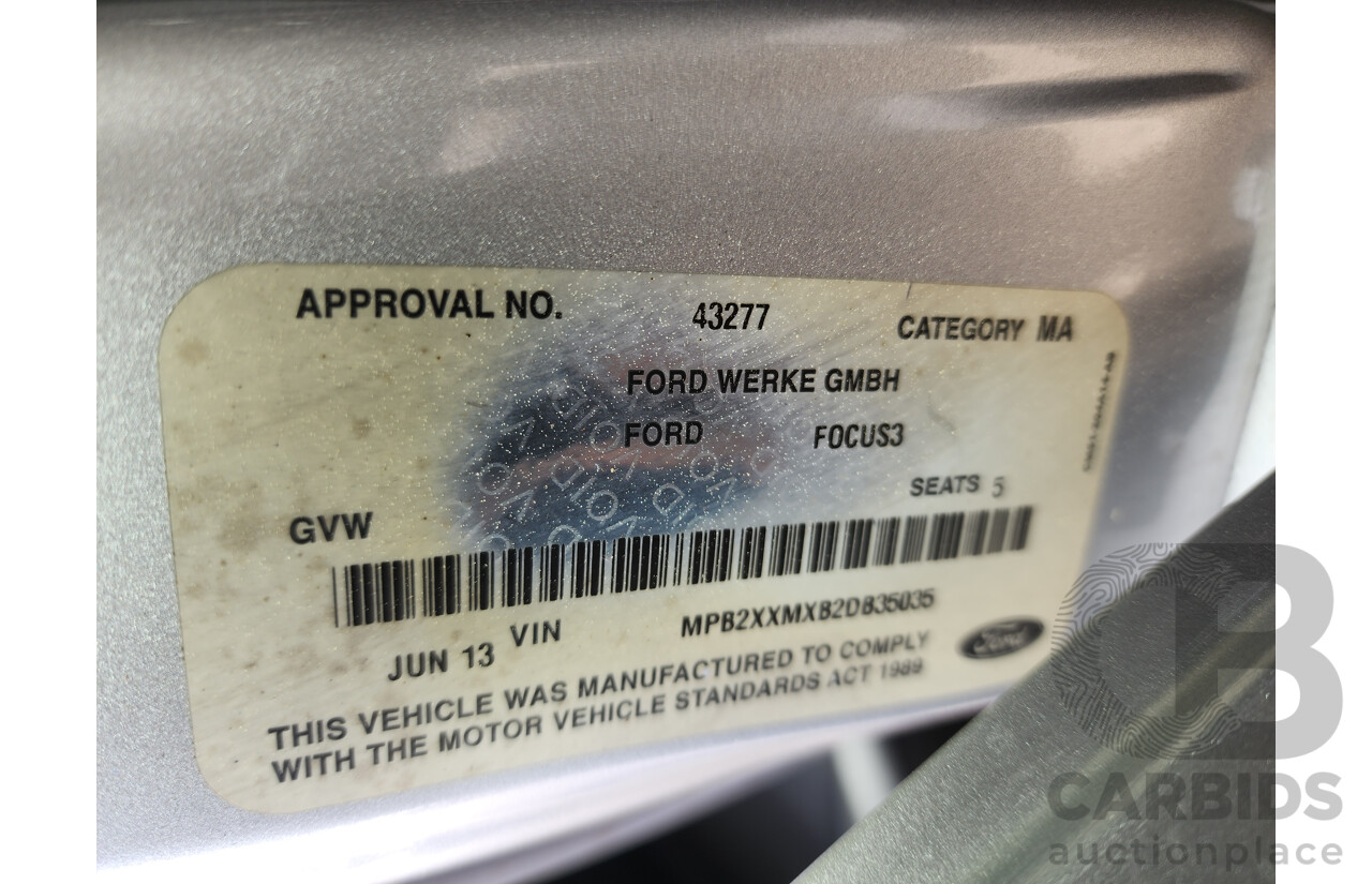 6/2013 Ford Focus Ambiente LW MK2 4d Sedan Silver 1.6L