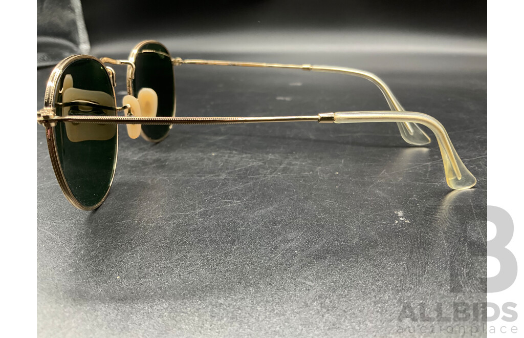 Ray-Ban Round Metal Sunglasses (RB3447) and RaBan Clubmaster Classic Sunglasses (RB3016) - Lot of 2