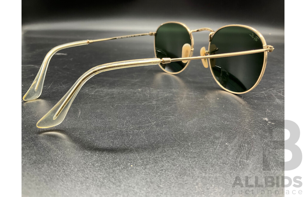 Ray-Ban Round Metal Sunglasses (RB3447) and RaBan Clubmaster Classic Sunglasses (RB3016) - Lot of 2