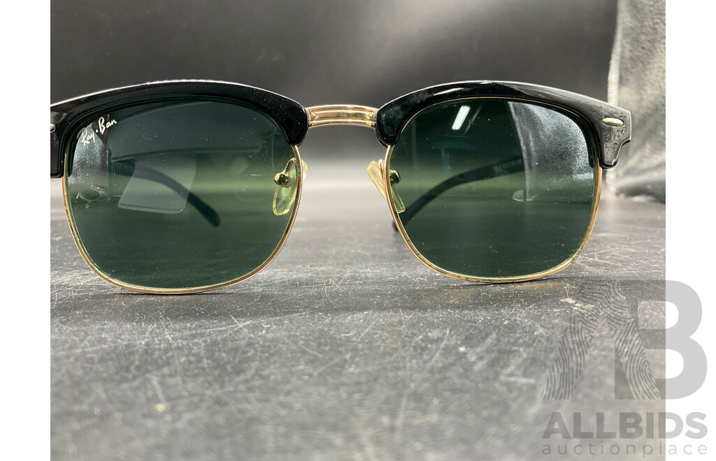 Ray-Ban Round Metal Sunglasses (RB3447) and RaBan Clubmaster Classic Sunglasses (RB3016) - Lot of 2