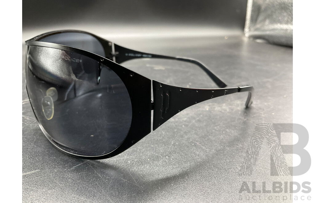 POLICE Black Sunglasses (S8193) with Carry Case