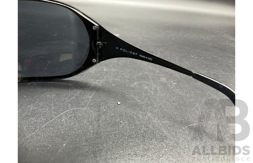 POLICE Black Sunglasses (S8193) with Carry Case