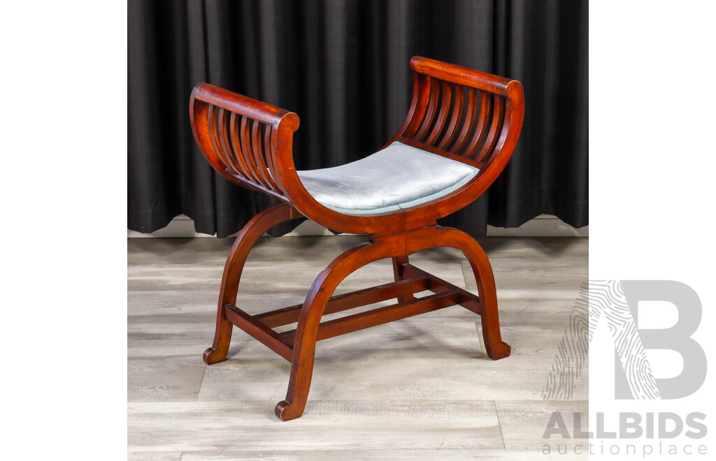 Reproduction Mahogany Bedroom Stool
