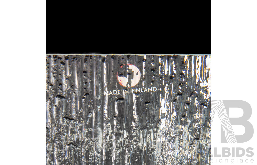 Mid Century Iitala Ultima Thule Serving Bowl Aong with Three Bowls by Oiva Toikka for Nuutajarvi in Flora Pattern