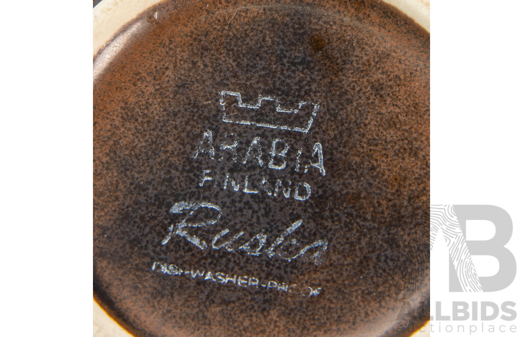 Collection 34 Pieces Mid Century Arabia Ruska Dinner Ware Including Coffee Pot