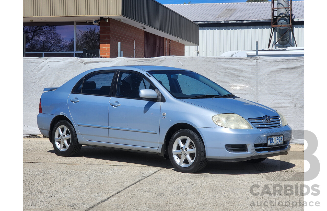 4/2005 Toyota Corolla Ascent Sport ZZE122R 4d Sedan Blue 1.8L